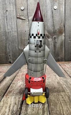 Vintage 60's Nomura T. N. Solar X S-X7 Battery Operated Space Rocket Tin Toy