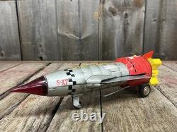 Vintage 60's Nomura T. N. Solar X S-X7 Battery Operated Space Rocket Tin Toy
