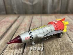 Vintage 60's Nomura T. N. Solar X S-X7 Battery Operated Space Rocket Tin Toy