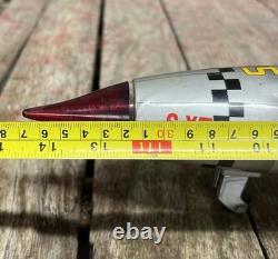 Vintage 60's Nomura T. N. Solar X S-X7 Battery Operated Space Rocket Tin Toy