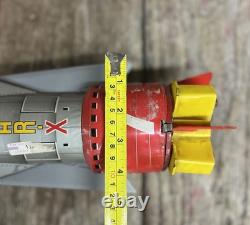 Vintage 60's Nomura T. N. Solar X S-X7 Battery Operated Space Rocket Tin Toy