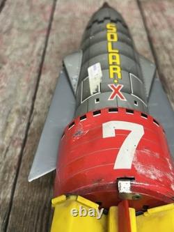 Vintage 60's Nomura T. N. Solar X S-X7 Battery Operated Space Rocket Tin Toy