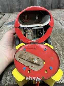 Vintage 60's Nomura T. N. Solar X S-X7 Battery Operated Space Rocket Tin Toy