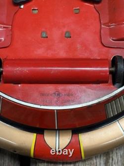 Vintage 60s Battery Op Litho Planet Y Nomura Japan Space Commander Station Toy