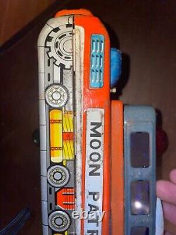 Vintage 60s Moon Explorer Gakken Toy Japan Space Tin Litho Astronaut READ