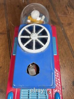 Vintage 60s Moon Explorer Gakken Toy Japan Space Tin Litho With Box Astronaut
