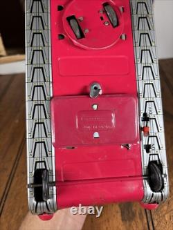 Vintage 60s Moon Explorer Gakken Toy Japan Space Tin Litho With Box Astronaut