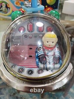 Vintage 60s Moon Rocket Battery Operated Toy made in Japan With Original Box