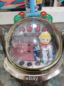 Vintage 60s Moon Rocket Battery Operated Toy made in Japan With Original Box