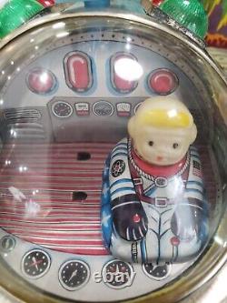 Vintage 60s Moon Rocket Battery Operated Toy made in Japan With Original Box