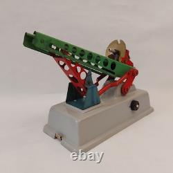 Vintage 62DDR Germany MSB Launch pad Rocket Station Space Launc Battery Tin Toy
