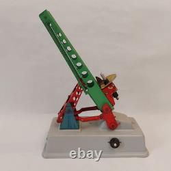 Vintage 62DDR Germany MSB Launch pad Rocket Station Space Launc Battery Tin Toy