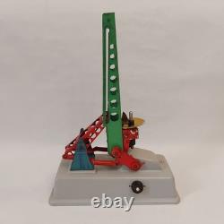 Vintage 62DDR Germany MSB Launch pad Rocket Station Space Launc Battery Tin Toy