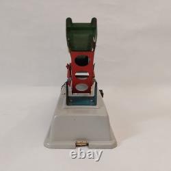 Vintage 62DDR Germany MSB Launch pad Rocket Station Space Launc Battery Tin Toy