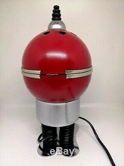 Vintage 70S Space Age Robot Tin Desk Table Lamp. Rare