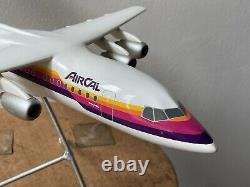 Vintage AirCal British Aerospace 146-200 Space Models Metal Airplane AS IS