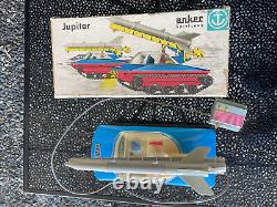 Vintage Anker Spielzeug Rare Veb Piko Mechanik Eisfeld Jupiter Space Car Launch