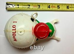 Vintage Antique 1967 Apollo 1 Plastic Wind-Up Space Toy Man-Capsule Wall Walker