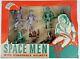 Vintage Archer Space Men In Box Unused Old Store Stock