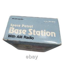 Vintage Archer Space Patrol Base Station with AM Radio 70s Gray Toy 60-4012 New