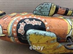 Vintage BUCK ROGERS Wind-Up Marx Spaceship Space Ship 1927 Tin Litho Toy