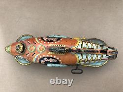 Vintage BUCK ROGERS Wind-Up Marx Spaceship Space Ship 1927 Tin Litho Toy