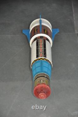Vintage Battery Apollo X United States Space Ship Litho Tin Toy, Japan