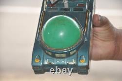 Vintage Battery MT Trademark Space Planet Tank Litho Tin Toy, Japan