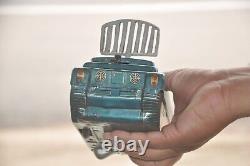 Vintage Battery MT Trademark Space Planet Tank Litho Tin Toy, Japan