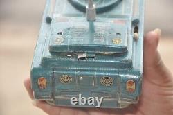 Vintage Battery MT Trademark Space Planet Tank Litho Tin Toy, Japan