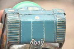 Vintage Battery MT Trademark Space Planet Tank Litho Tin Toy, Japan