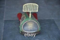 Vintage Battery MT Trademark X-1800 Atomic Rocket Space Ship Litho Tin Toy, Japan