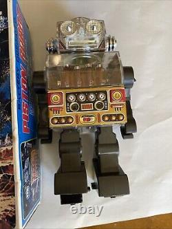 Vintage Battery Operated Piston Robot Made In Japan MIB works SH