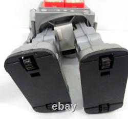 Vintage Battery Operated Silver Warrior Space Robot Toy in Box Hong Kong