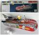 Vintage Battery Operated Space Ship M/NM Tin in VG Box. Lights! Action! Sound
