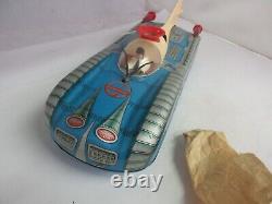 Vintage Battery Opperated Space Vehicle Tin Toy M-235