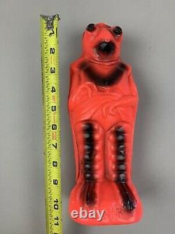 Vintage Blow Mold Bank Monster Space Alien Rare Toy Coin Bank 11 Tall 1960s