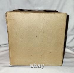 Vintage Box Tin Plate Battery Toy Aoshin Op Flying Space Saucer Asc Japan 1950