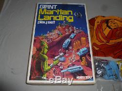 Vintage Boxed Marx Giant Martian Landing Play Set Complete Rare 1977 Alien Space