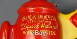 Vintage Buck Rogers 25th Century Liquid Helium Water Pistol, Tin Litho, ca. 1936