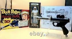 Vintage Buck Rogers 30s Atomic Ray Space Pistol 25th Century Toys Lot of 5 Items