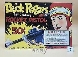 Vintage Buck Rogers 30s Atomic Ray Space Pistol 25th Century Toys Lot of 5 Items