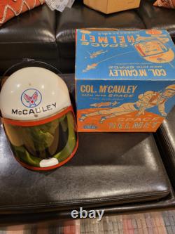 Vintage Col. McCauley toy space helmet? By Ideal 1960