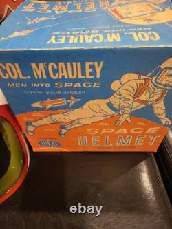 Vintage Col. McCauley toy space helmet? By Ideal 1960