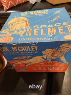 Vintage Col. McCauley toy space helmet? By Ideal 1960