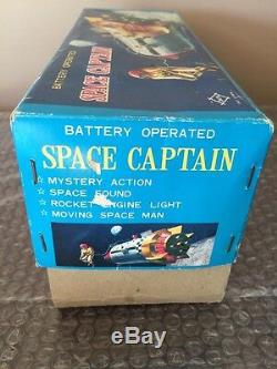 Vintage Cragstan Daiya Tin Litho Space Captain Apollo NASA Battery Operated