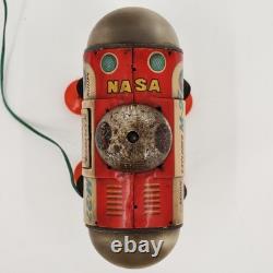 Vintage Cragstan Moon Explorer M-27 Tin Toy Japan Space Age Astronaut Battery Op