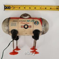 Vintage Cragstan Moon Explorer M-27 Tin Toy Japan Space Age Astronaut Battery Op