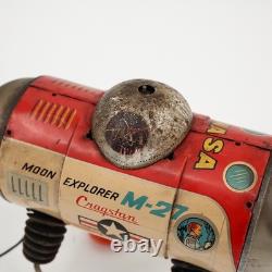 Vintage Cragstan Moon Explorer M-27 Tin Toy Japan Space Age Astronaut Battery Op