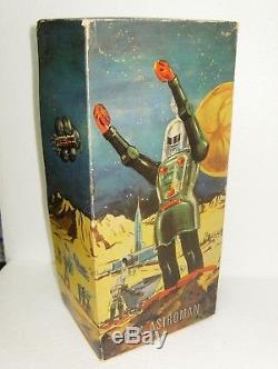 Vintage DUX Astroman Robot Western Germany 1959'S with Antenna and Box